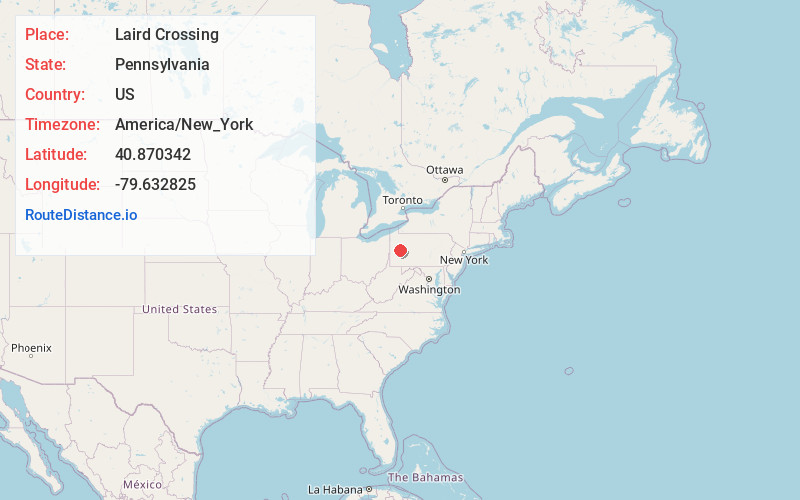 Map of Laird Crossing