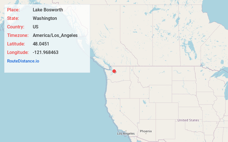 Map of Lake Bosworth