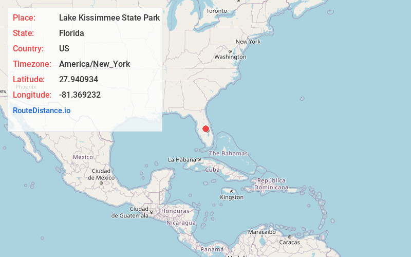 Map of Lake Kissimmee State Park