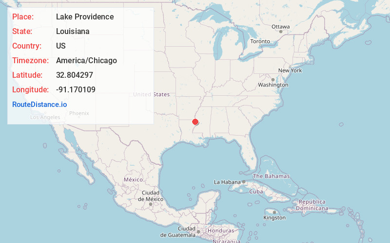 Map of Lake Providence