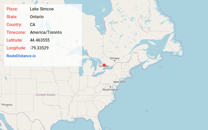 Map of Lake Simcoe