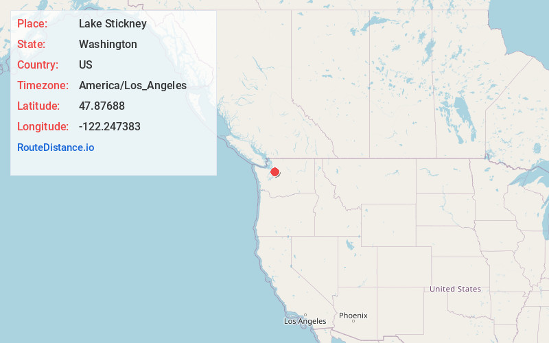 Map of Lake Stickney