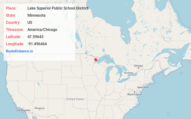 Map of Lake Superior Public School District