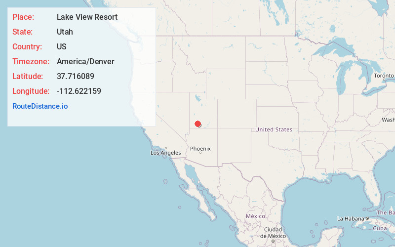 Map of Lake View Resort