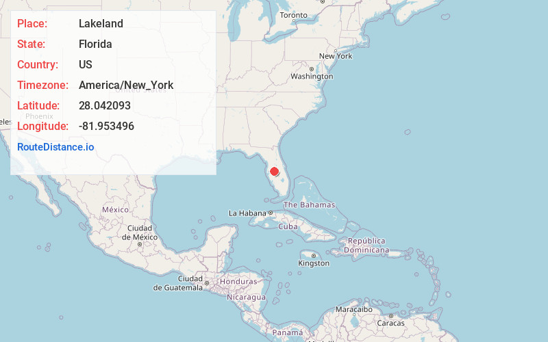 Map of Lakeland