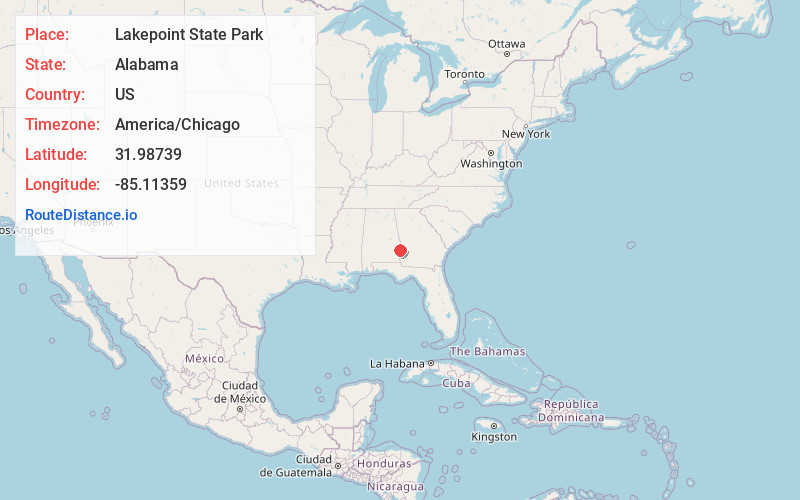 Map of Lakepoint State Park