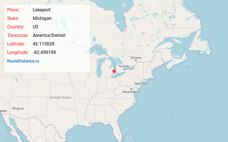 Map of Lakeport