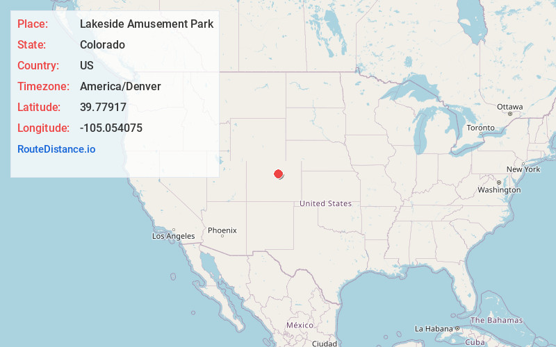 Map of Lakeside Amusement Park