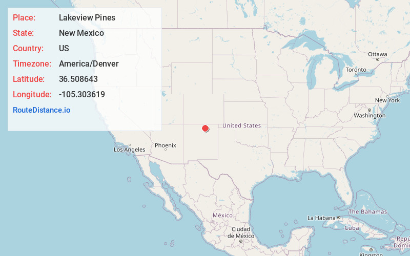 Map of Lakeview Pines