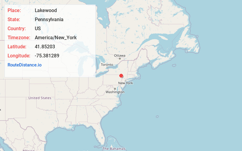 Map of Lakewood
