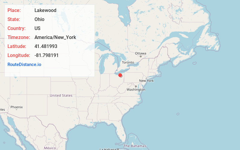 Map of Lakewood