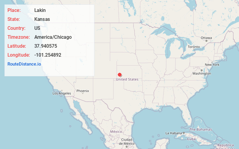 Map of Lakin