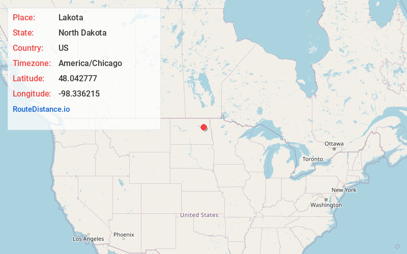 Map of Lakota