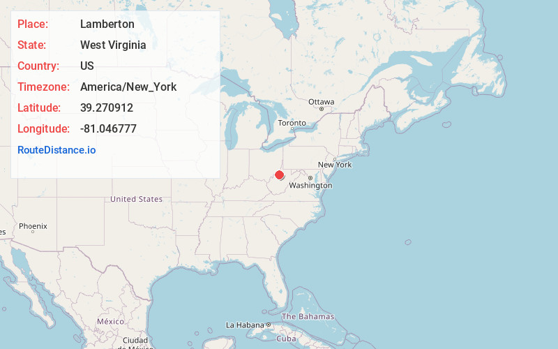Map of Lamberton