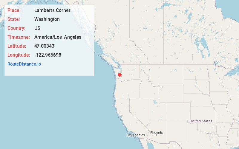 Map of Lamberts Corner