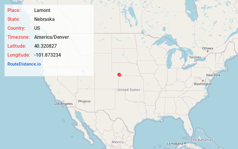 Map of Lamont
