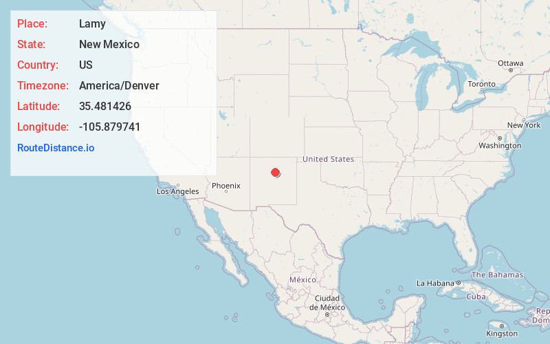 Map of Lamy
