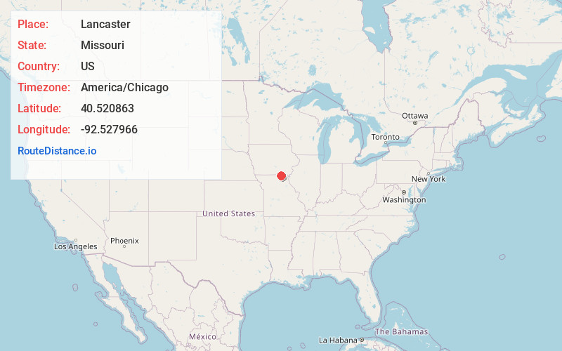 Map of Lancaster