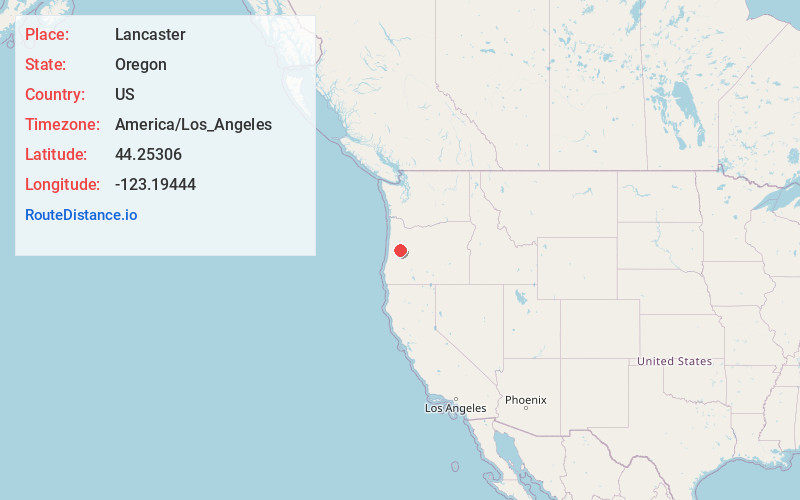 Map of Lancaster