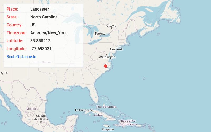 Map of Lancaster