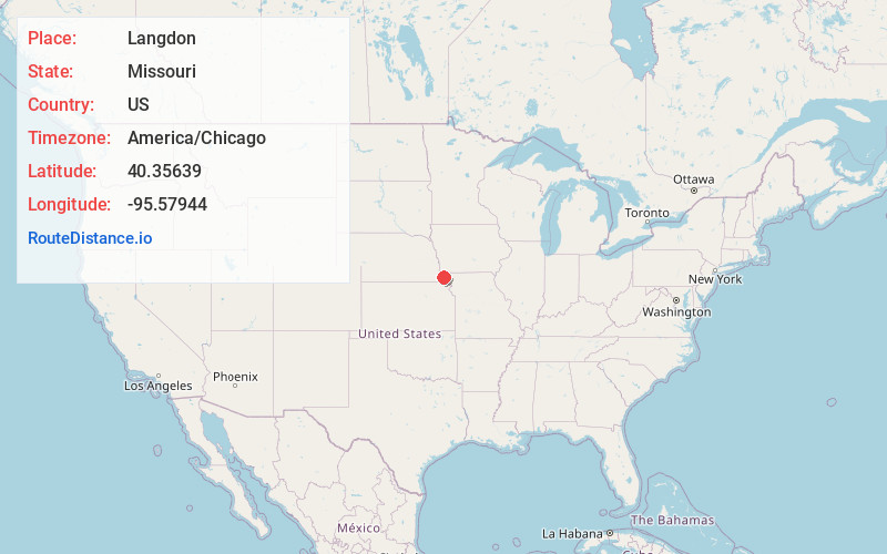 Map of Langdon