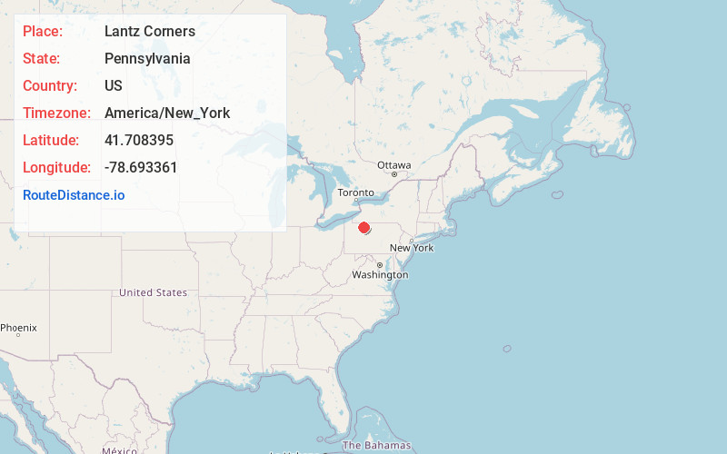 Map of Lantz Corners