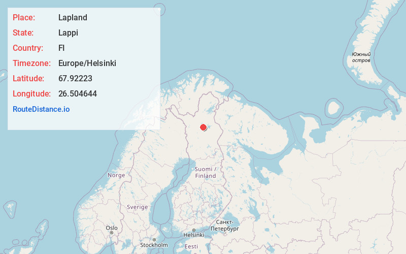 Map of Lapland