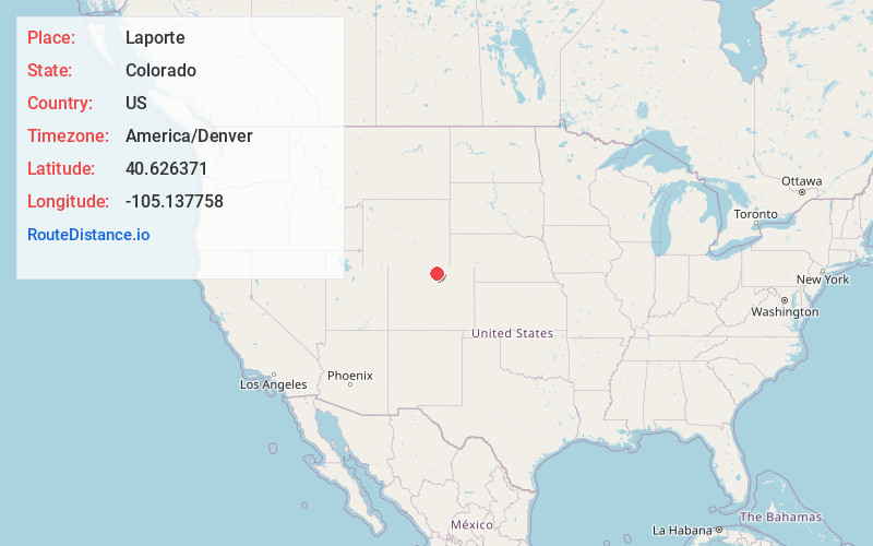 Map of Laporte