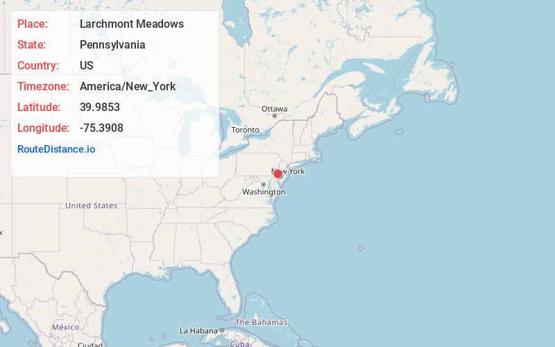 Map of Larchmont Meadows