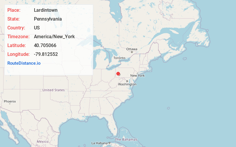 Map of Lardintown