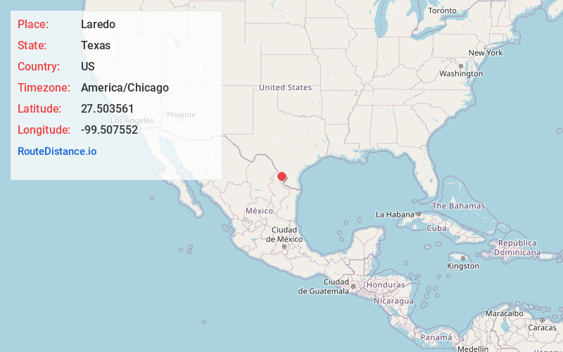 Map of Laredo