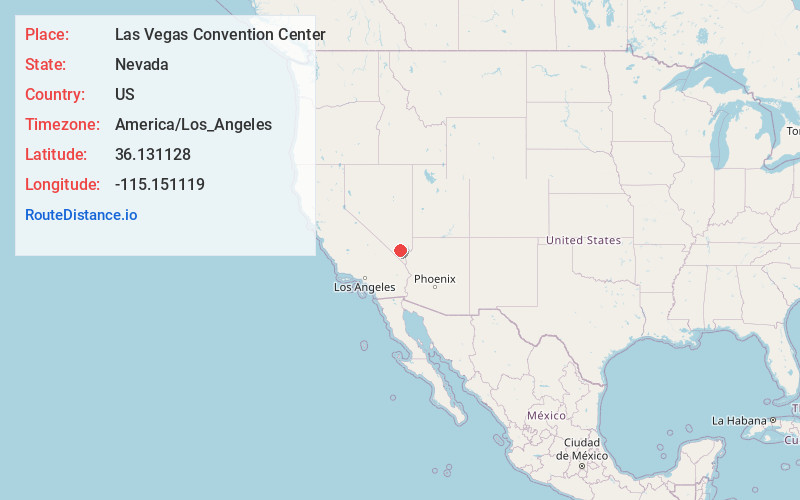 Map of Las Vegas Convention Center