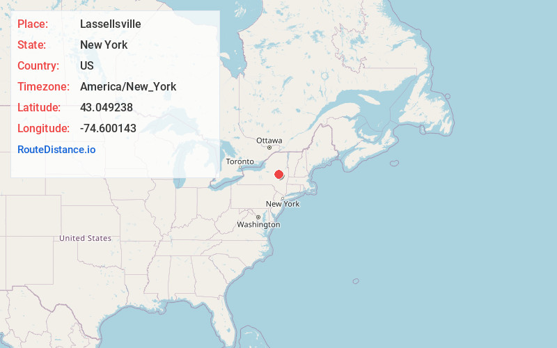 Map of Lassellsville