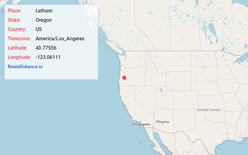 Map of Latham