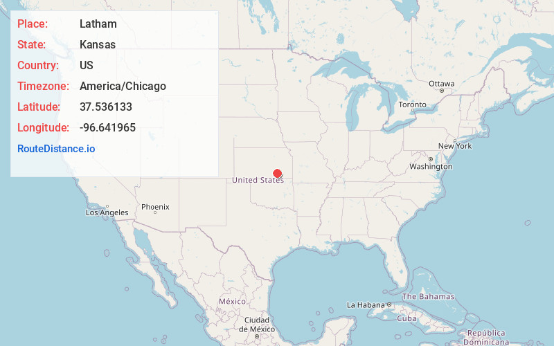Map of Latham