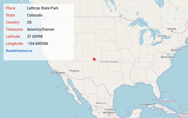 Map of Lathrop State Park