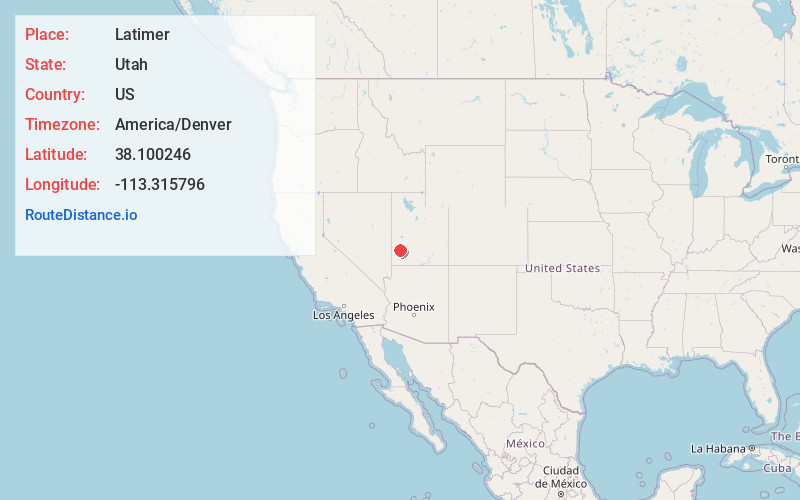 Map of Latimer