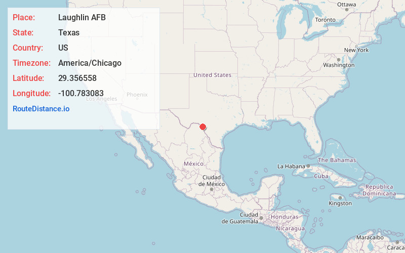 Map of Laughlin AFB