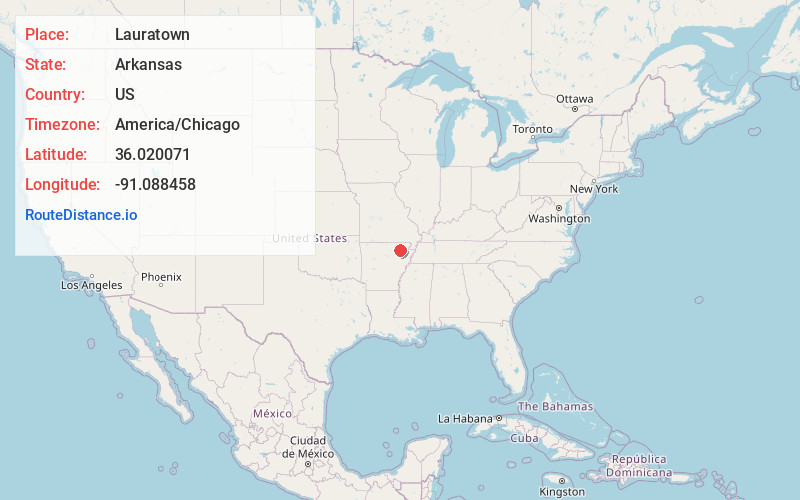 Map of Lauratown