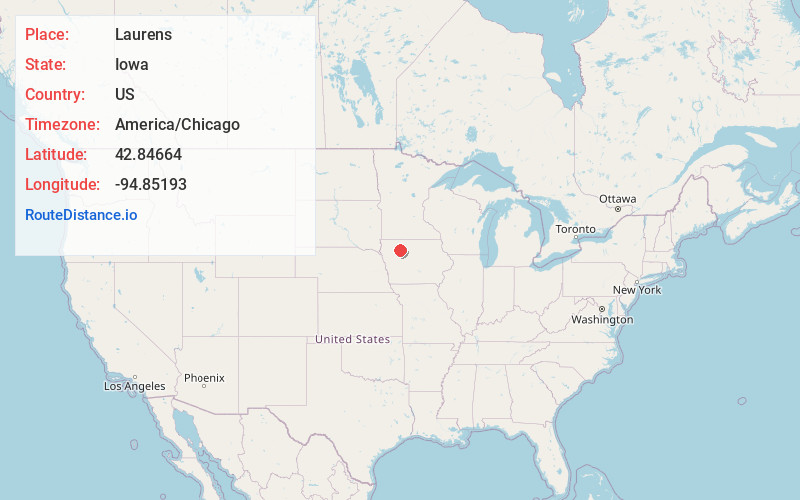 Map of Laurens