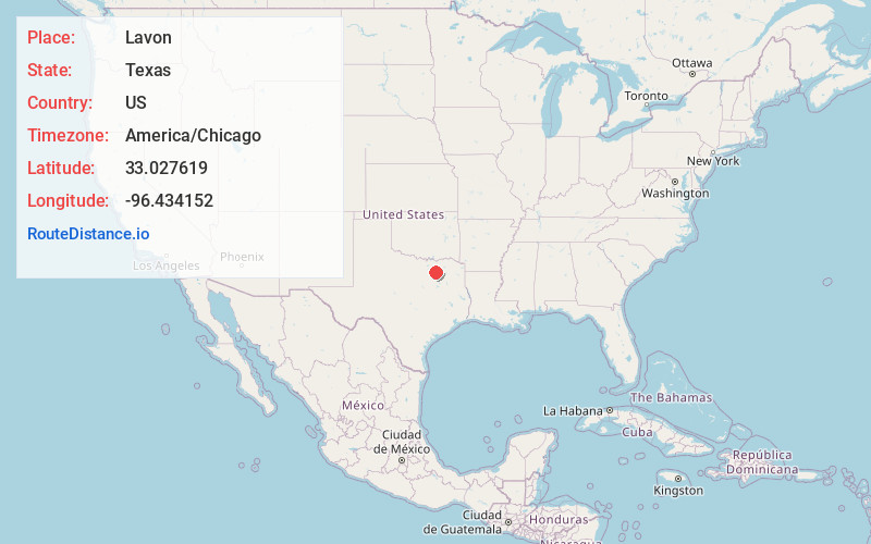 Map of Lavon