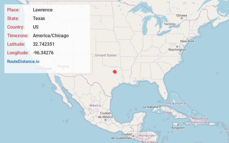 Map of Lawrence