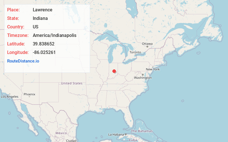 Map of Lawrence
