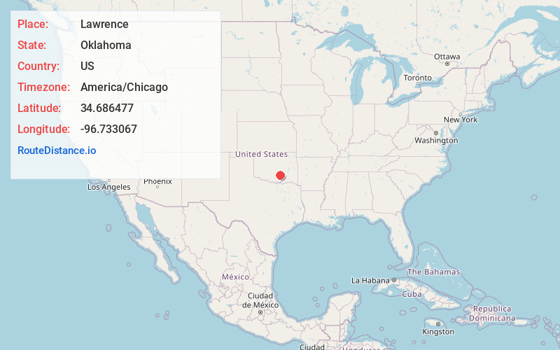 Map of Lawrence