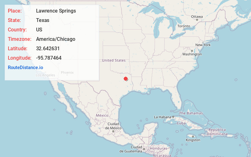 Map of Lawrence Springs
