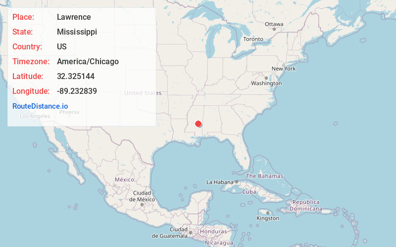 Map of Lawrence