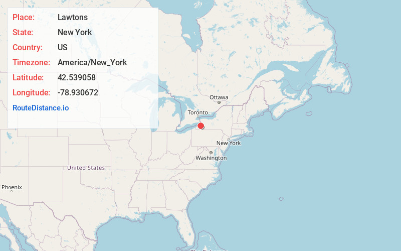 Map of Lawtons