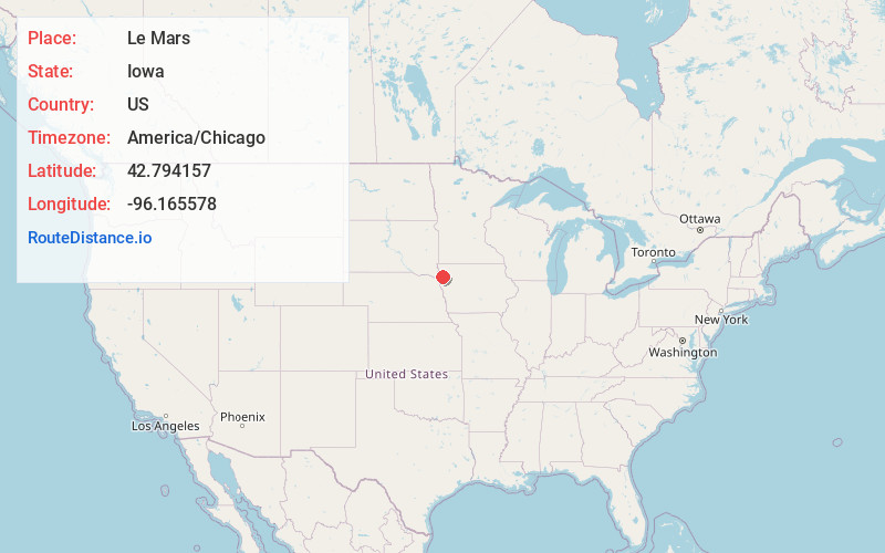 Map of Le Mars