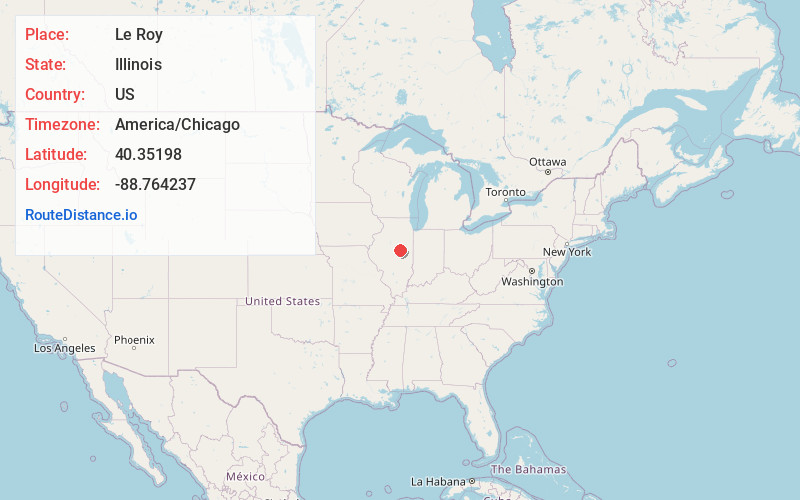 Map of Le Roy