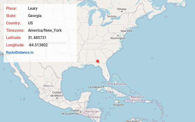 Map of Leary